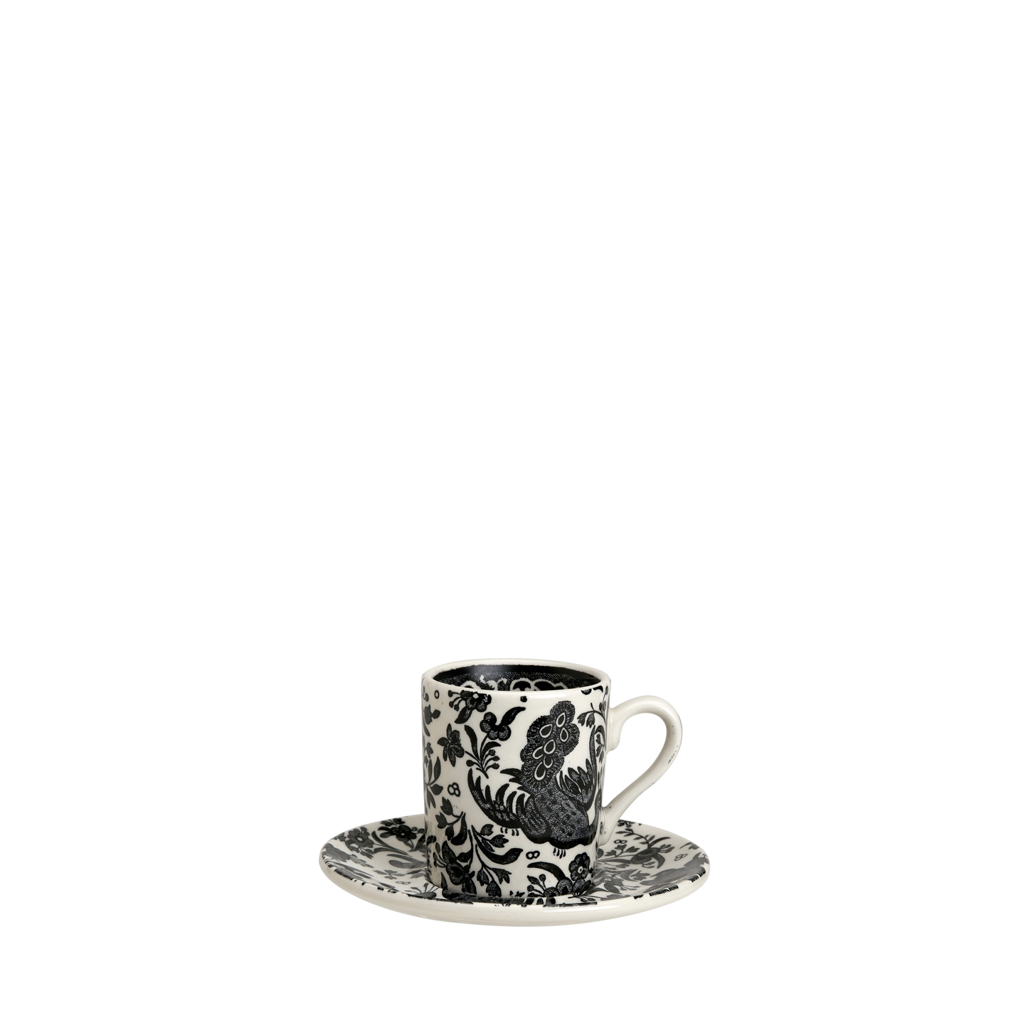 Black Regal Peacock Espresso Saucer 11.5cm Seconds