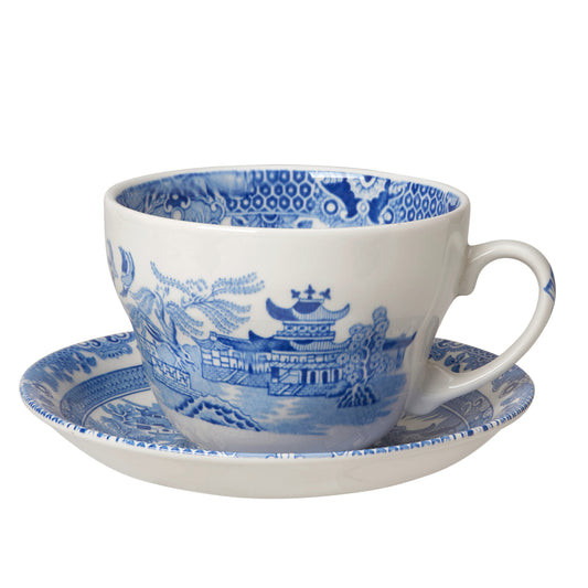 Blue Willow Breakfast Cup & Saucer