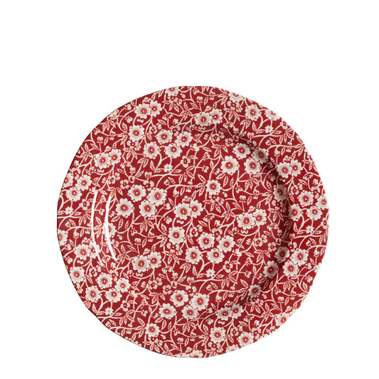 Red Calico Plate 21.5cm/8.5" Seconds