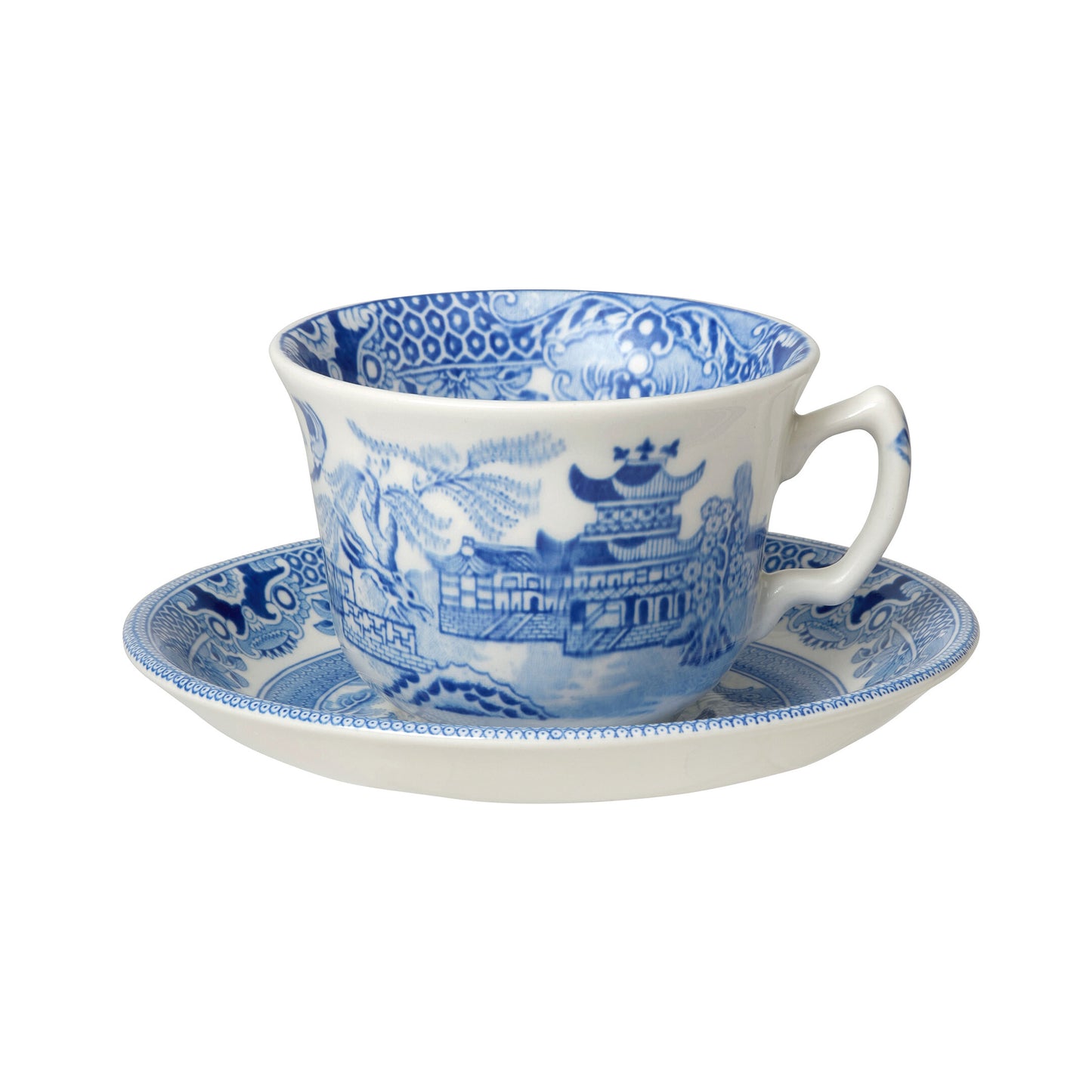 Blue Willow Teacup & Saucer