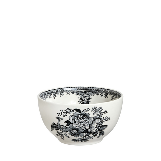 Black & White Asiatic Pheasants Mini Footed Bowl 12cm/5"