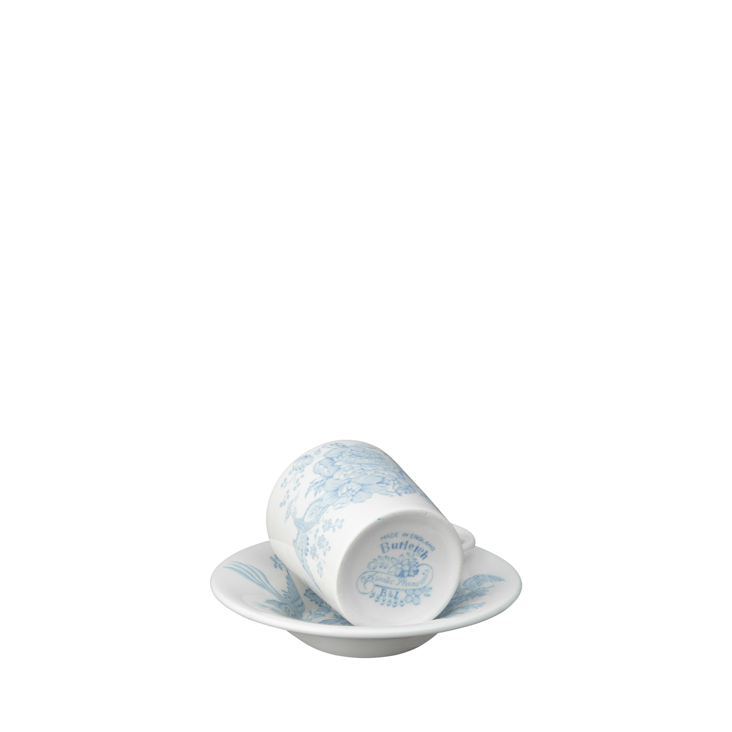 Blue Asiatic Pheasants Espresso Saucer