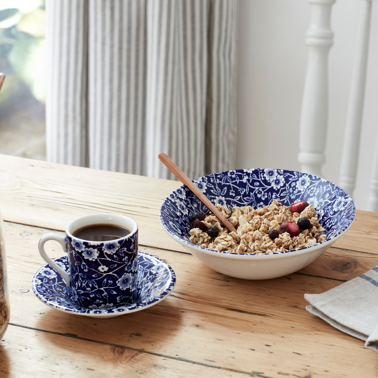 Blue Calico Cereal Bowl 16cm/6.25"
