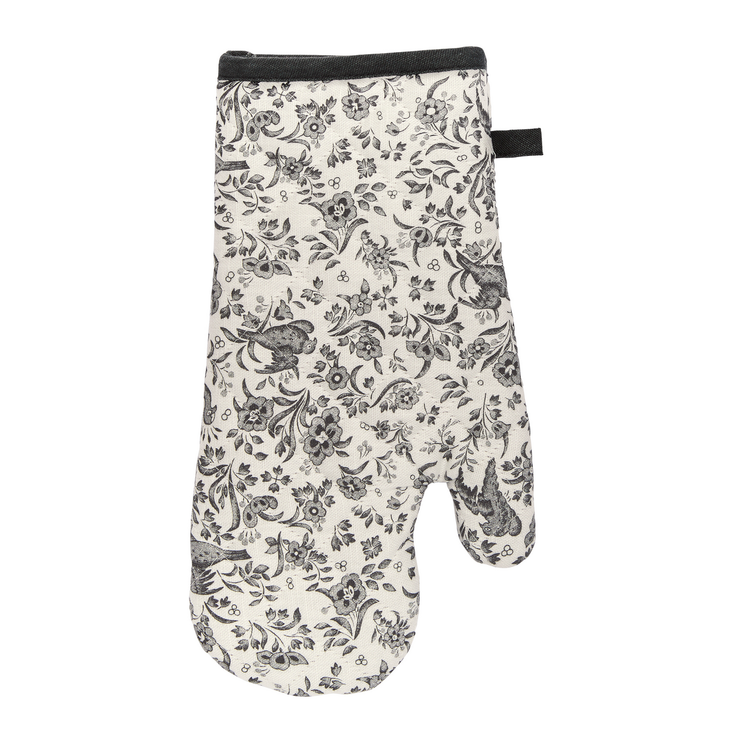 Burleigh x Bedeck of Belfast Charcoal and White Regal Peacock Oven Mitt