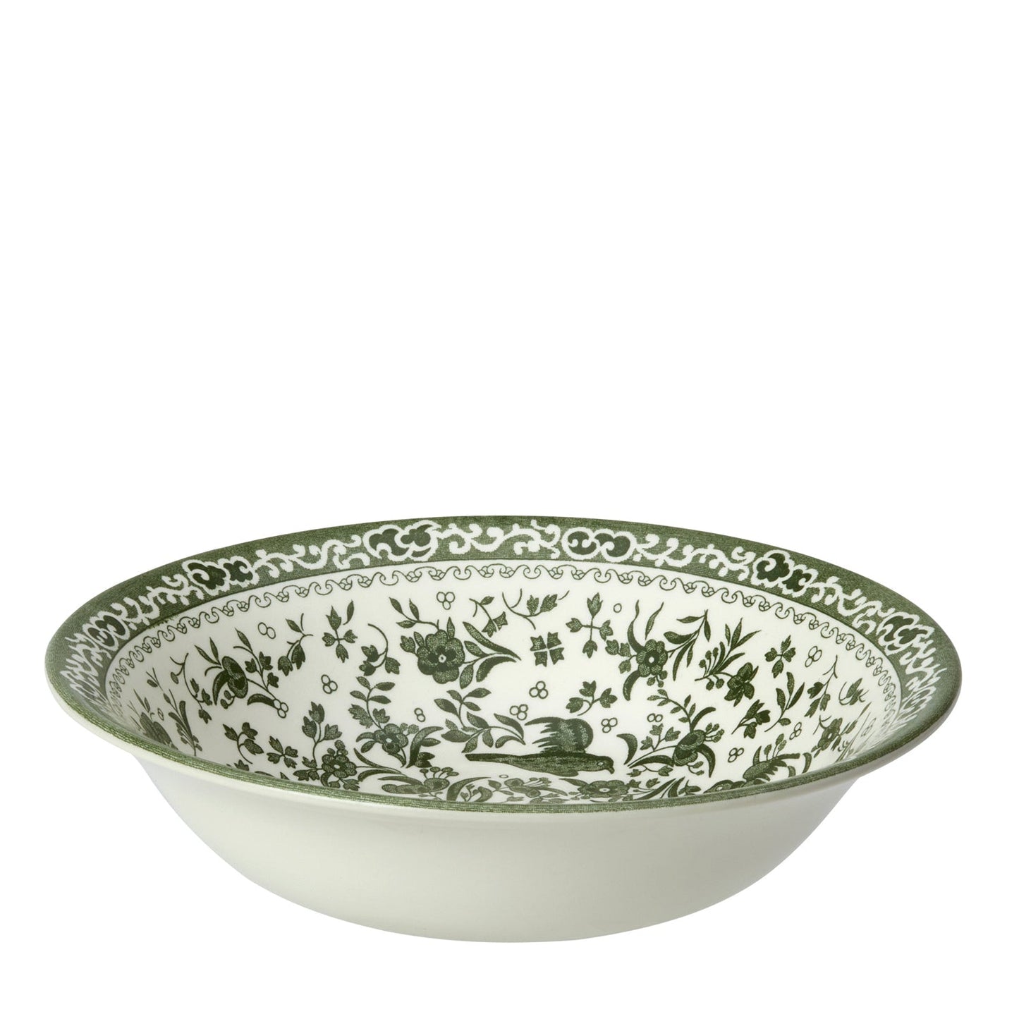 Green Regal Peacock Pudding/Soup Bowl 20cm/8" Seconds