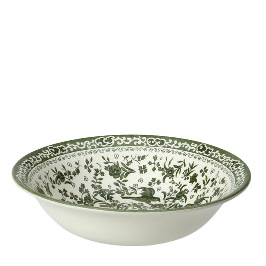 Green Regal Peacock Pudding/Soup Bowl 20cm/8" Seconds
