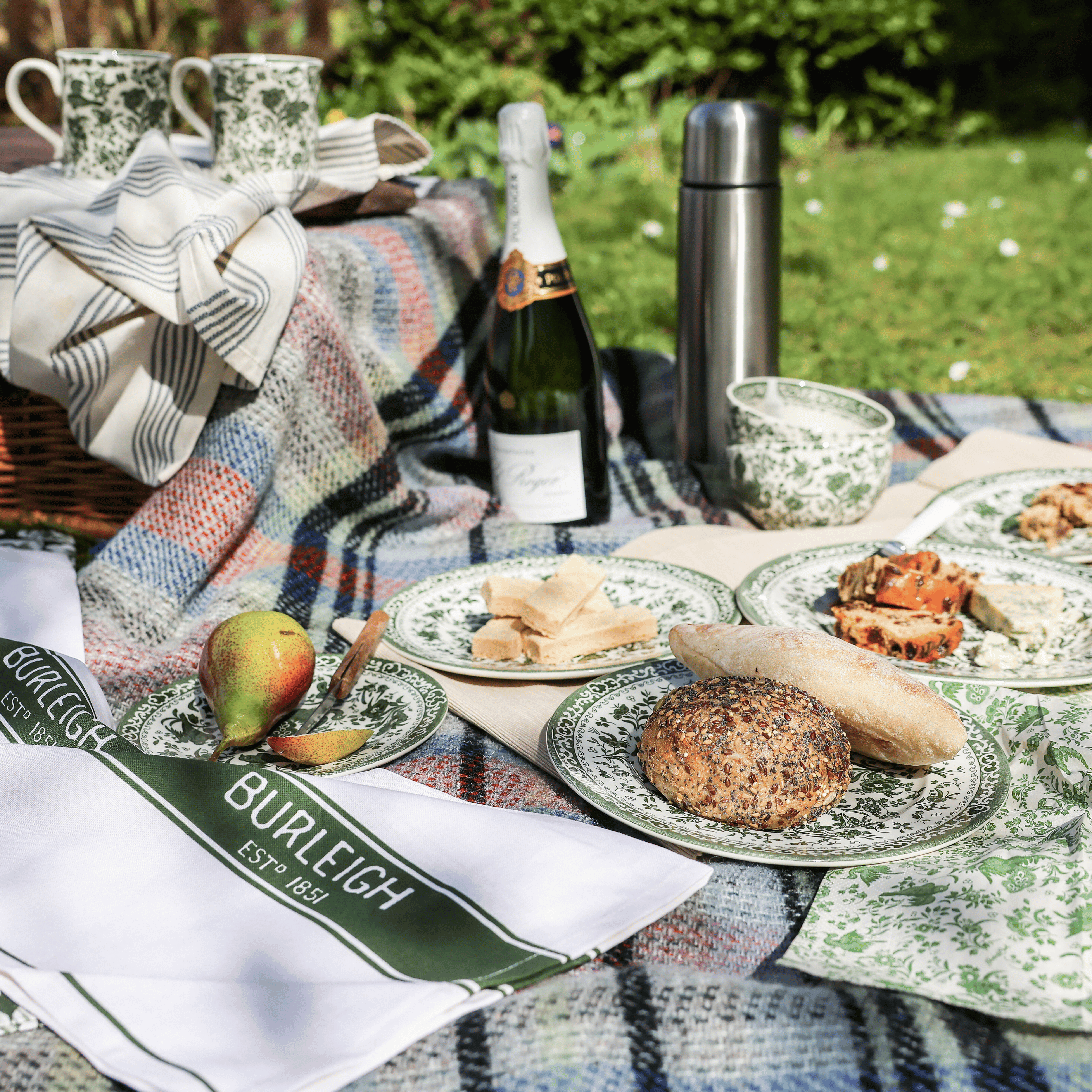 Burleigh Regal Peacock 八角形ボウル イギリス食器 Burleigh ブラックリーガルピーコック