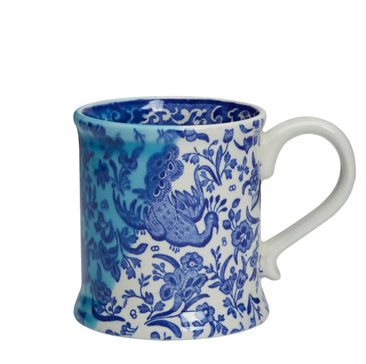 Blue Regal Peacock 170th Anniversary Footed Mug Seconds