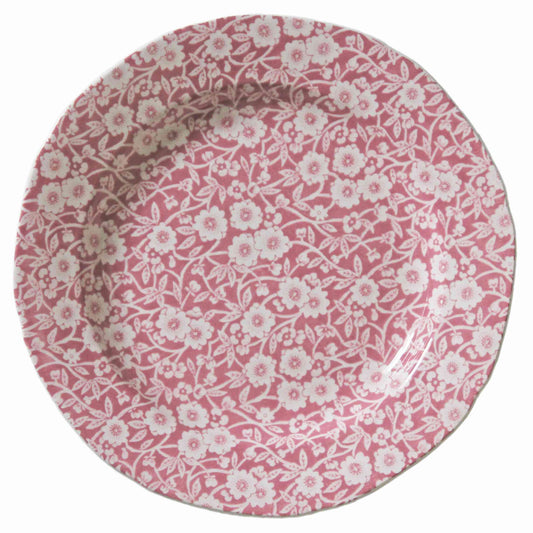Pink Calico Plate 21.5cm / 8.5" Seconds