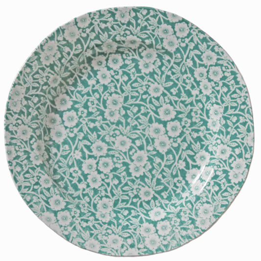 Teal Calico Plate 21.5cm / 8.5" Seconds