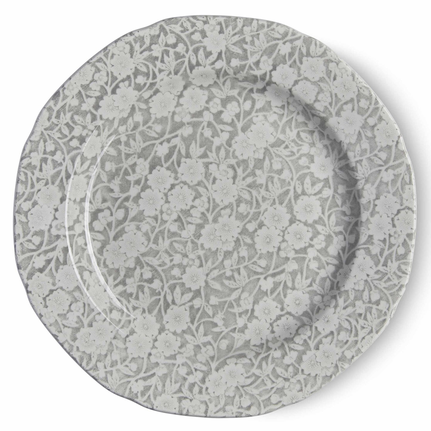 Dove Grey Calico Plate 21.5cm / 8.5" Seconds