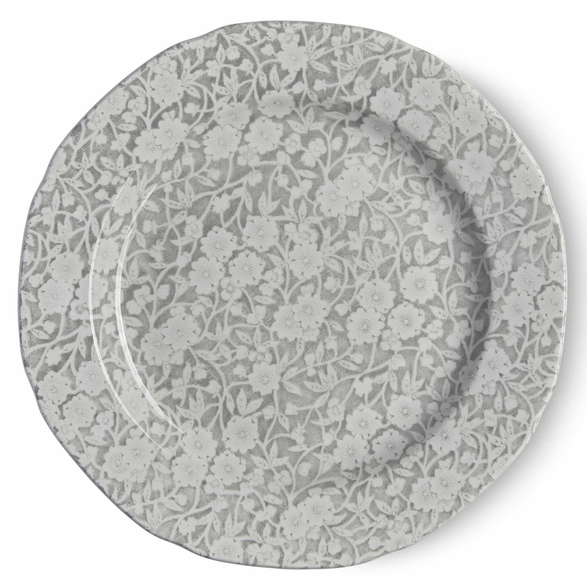 Dove Grey Calico Plate 21.5cm / 8.5" Seconds