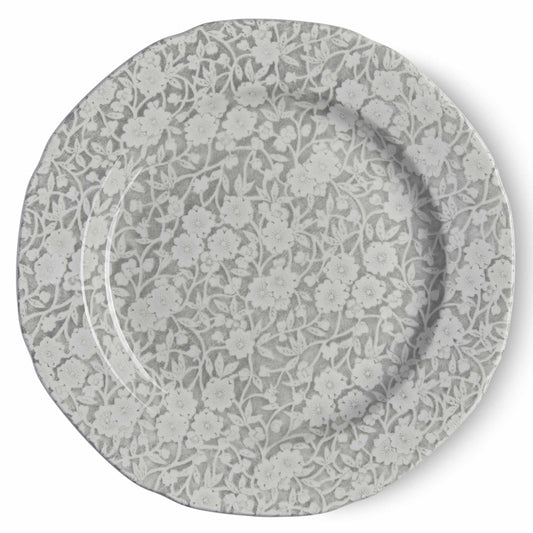 Dove Grey Calico Plate 21.5cm / 8.5" Seconds