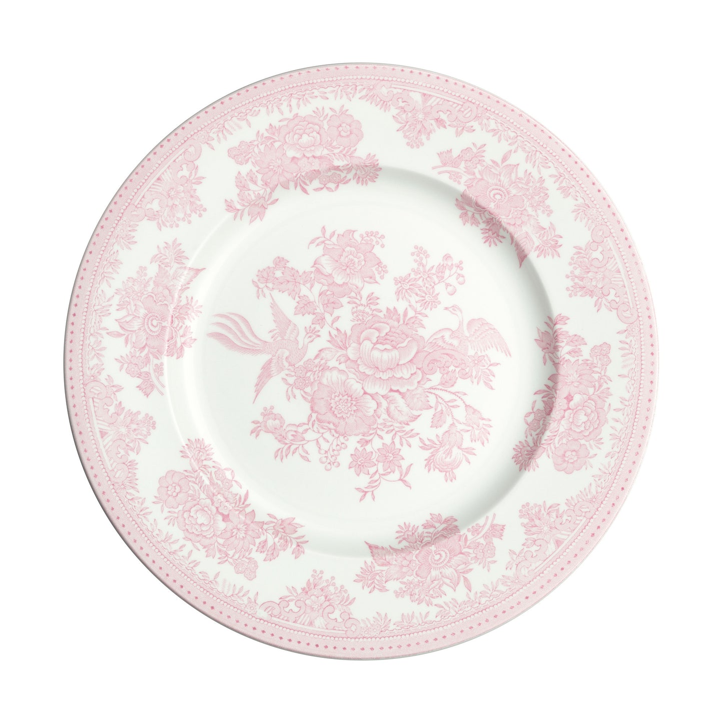 Pink Asiatic Pheasants Plate 25cm/10" Seconds