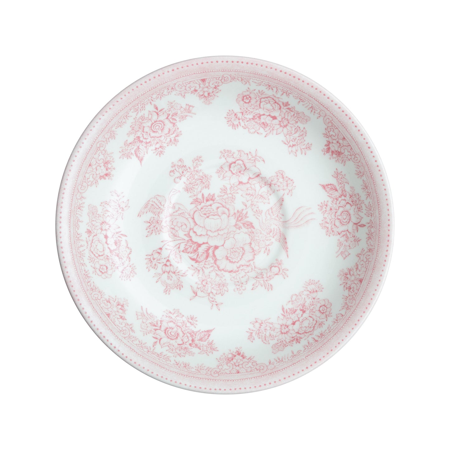 Pink Asiatic Pheasants Breakfast Saucer