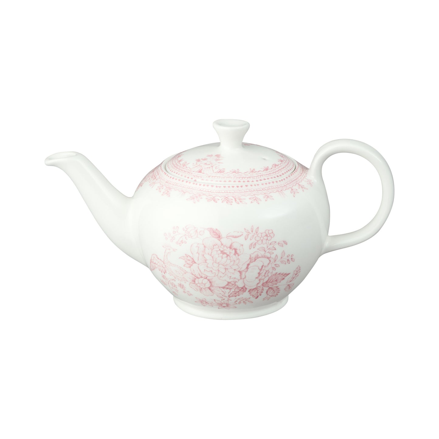 Pink Asiatic Pheasants Small Teapot 3-4 Cup 400ml/0.75pt Seconds