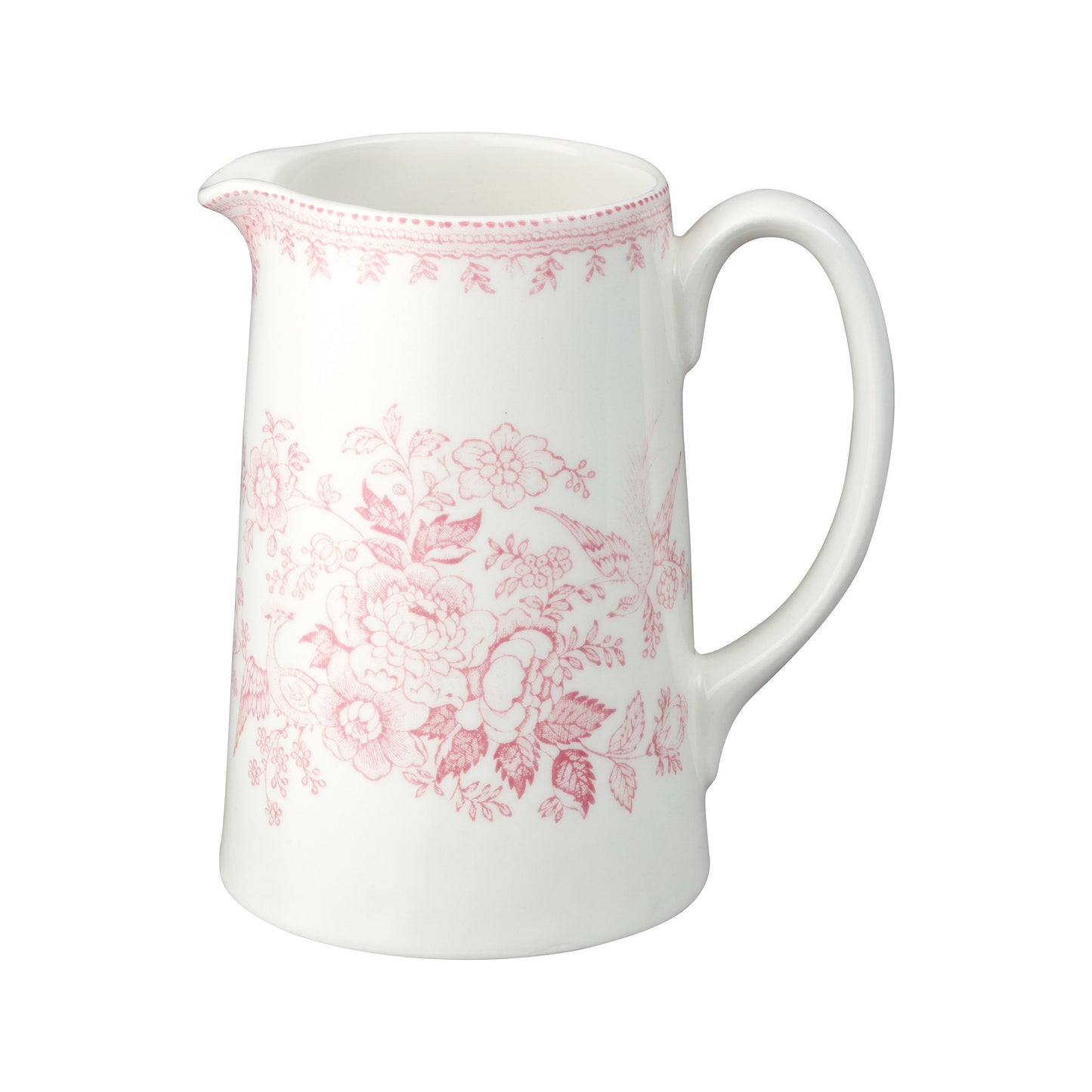 Pink Asiatic Pheasants Medium Tankard Jug 568ml/1pt