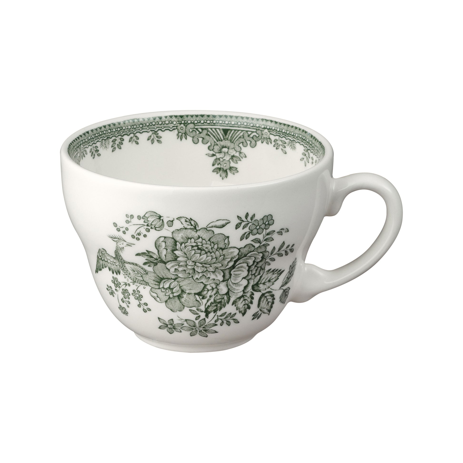 Green Asiatic Pheasants Breakfast Cup