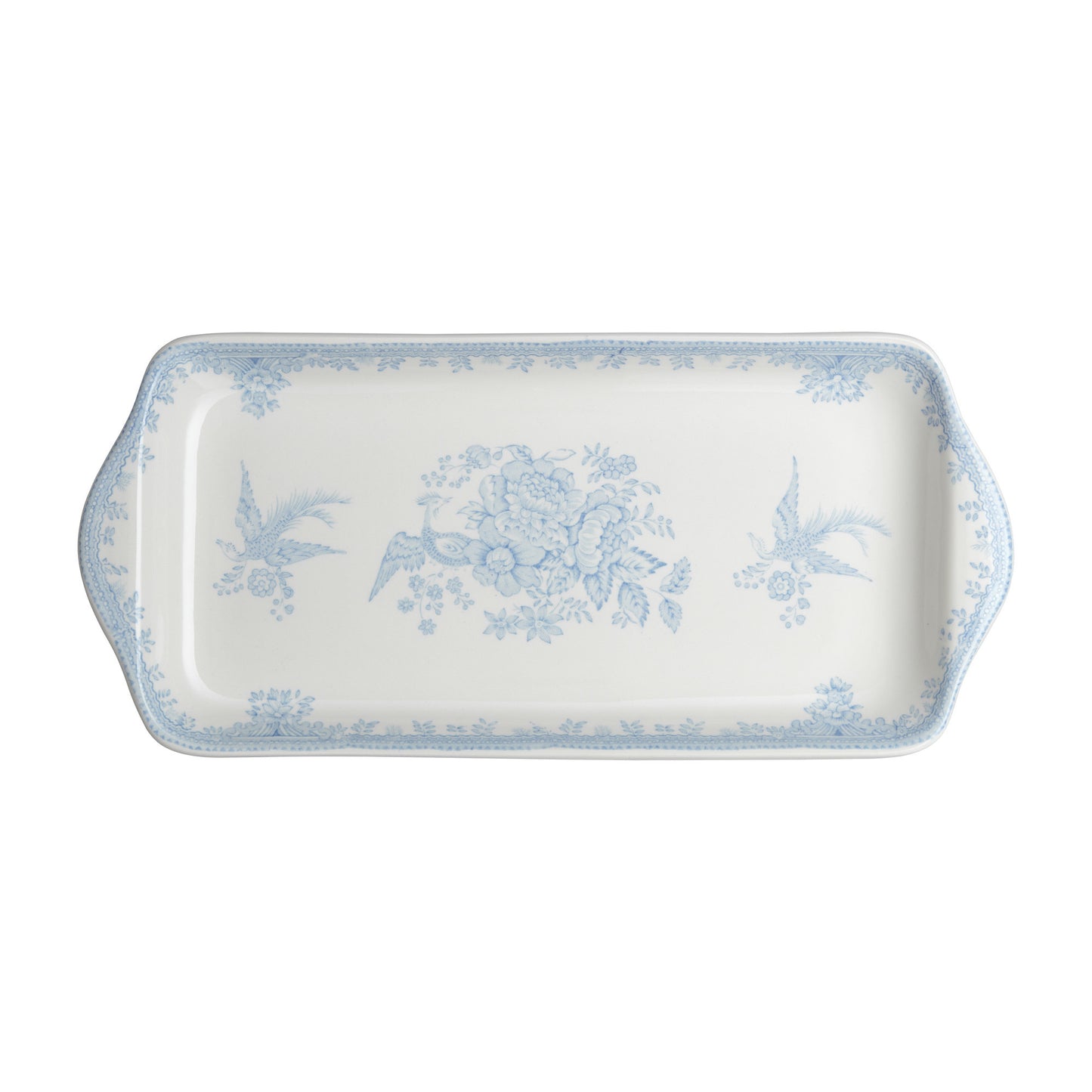 *Discontinued* Blue Asiatic Pheasants Rectangular Tray 28cm/11" Seconds