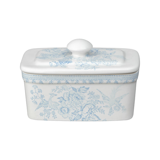 Blue Asiatic Pheasants Butter Dish 400g/1lb