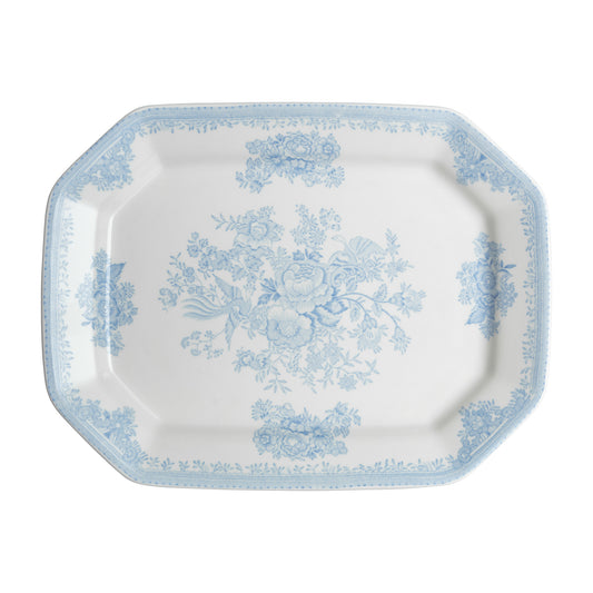 Blue Asiatic Pheasants Rectangular Dish 34cm/13.5" Seconds