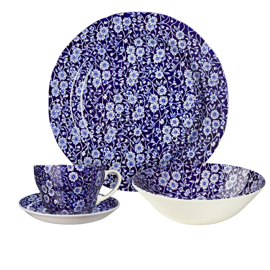 Blue Calico Dinnerware – Plates, Teapots & More | Burleigh Pottery