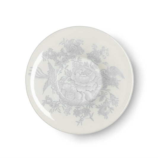 Dove Grey Asiatic Pheasants Espresso Saucer