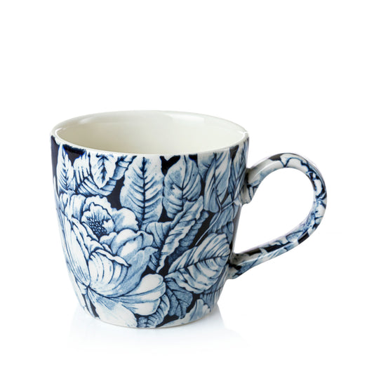 Ink Blue Hibiscus Osbourne Mug 300ml