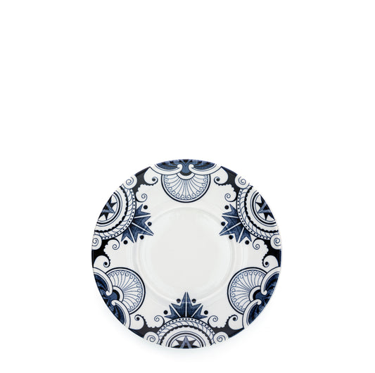 Ink Blue Palisade Coffee Saucer