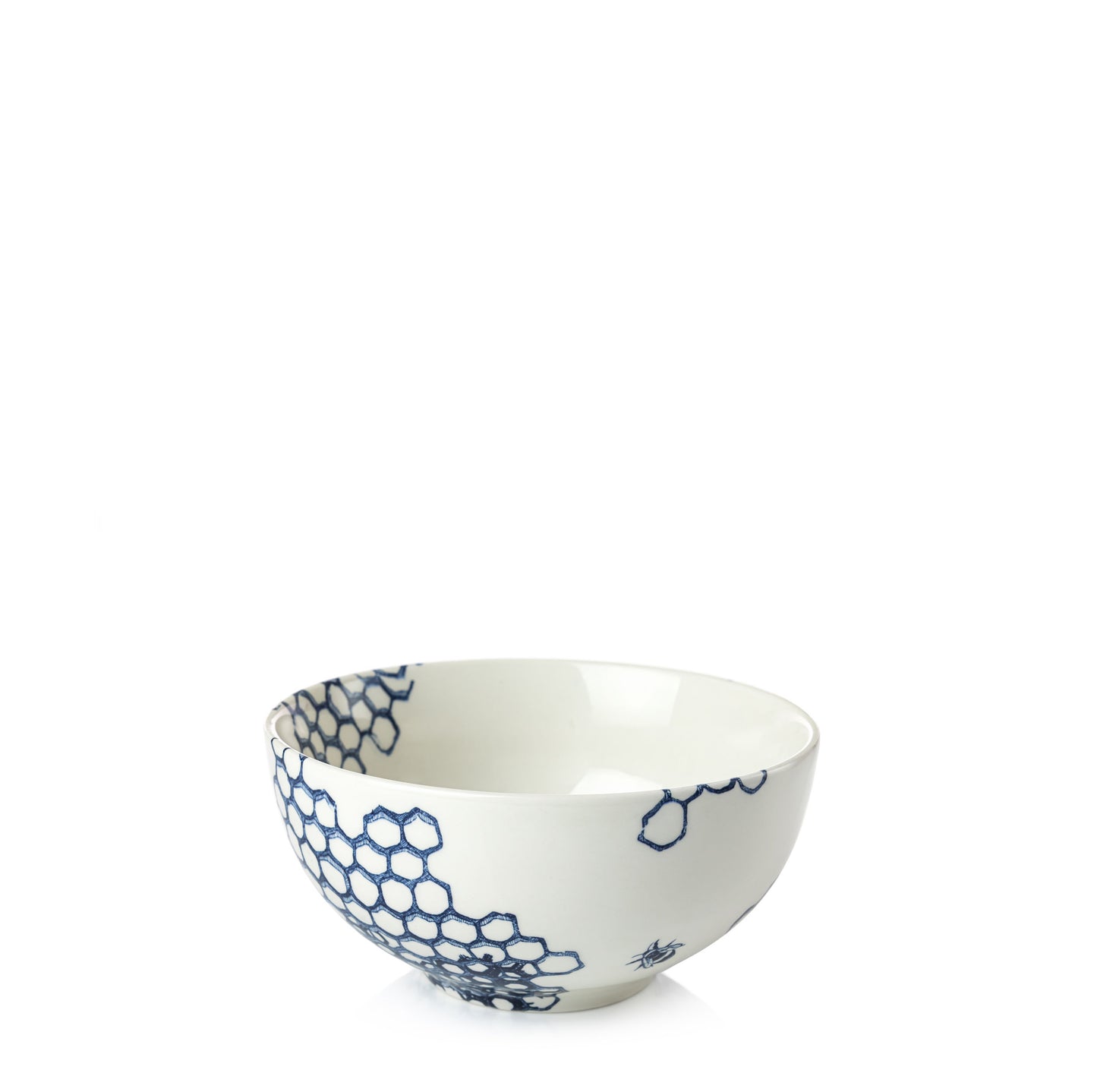 Ink Blue Pollen Small Footed Bowl