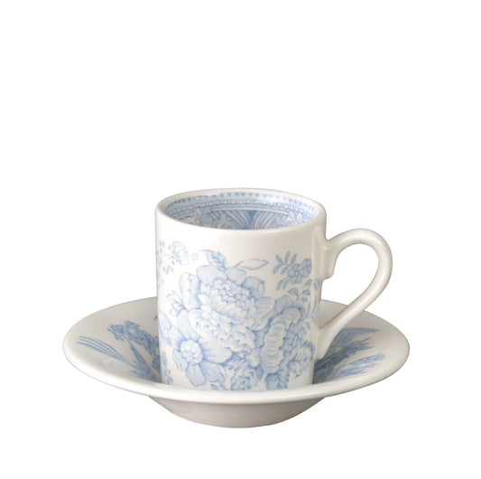 Blue Asiatic Pheasants Espresso Cup And Saucer