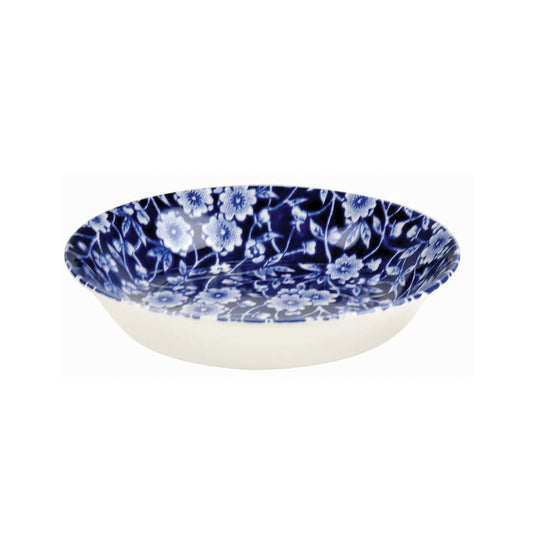 Blue Calico Butter Pat 12cm/4.75" Seconds