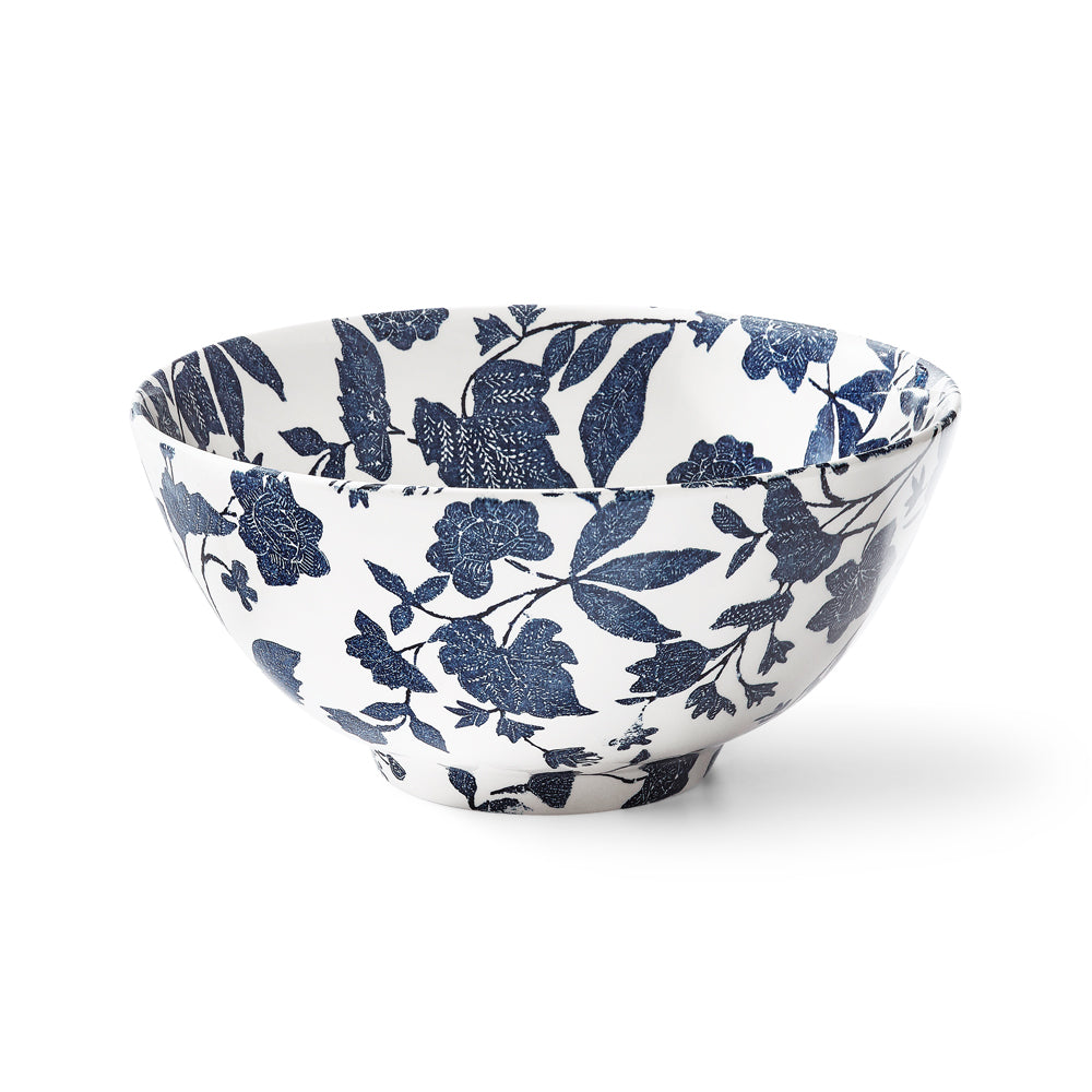 Garden Vine Indigo Footed Bowl