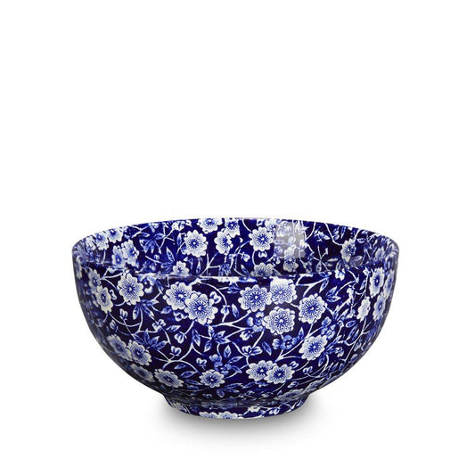 Chinese Bowl - Blue Calico Small Footed Bowl 16cm/ 6.25" Seconds