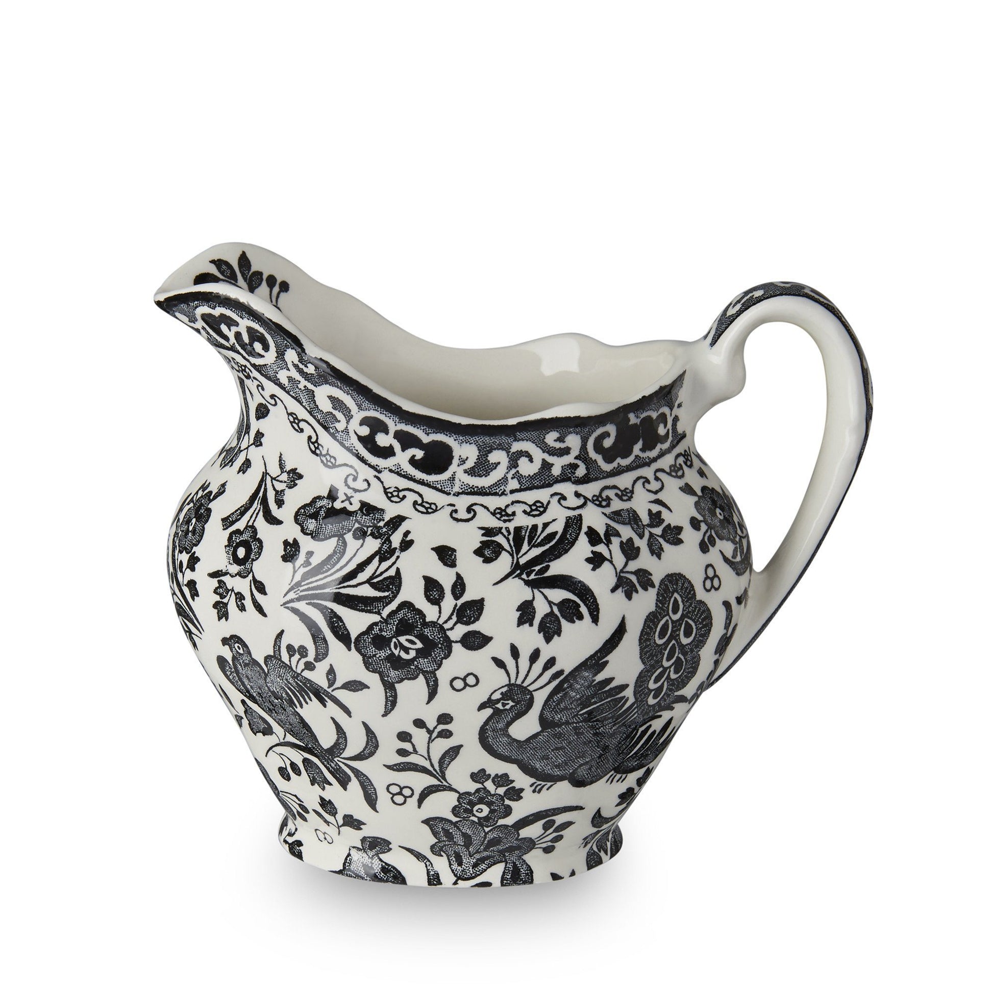 Cream Jug - Black Regal Peacock Cream Jug 284ml/0.5pt