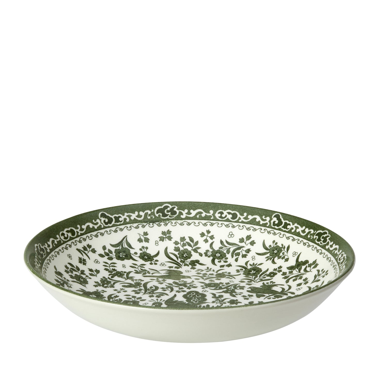 Green Regal Peacock Pasta Bowl 23cm