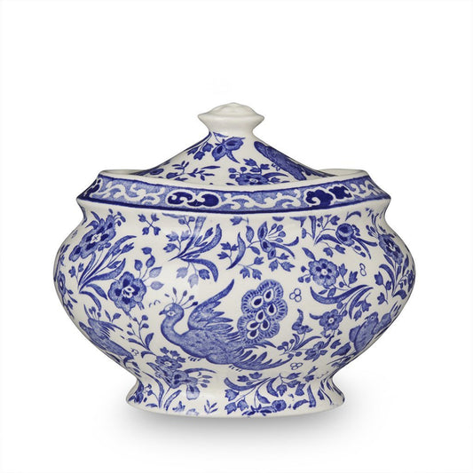 Jam Pot/Covered Sugar - Blue Regal Peacock Jam Pot / Covered Sugar Pot 480g/ 1lb