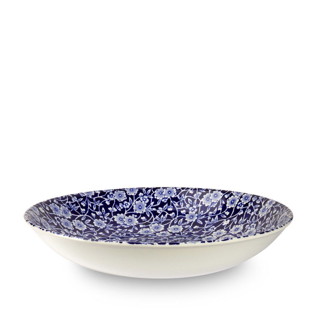 Pasta Bowl - Blue Calico Pasta Bowl 23cm/9"