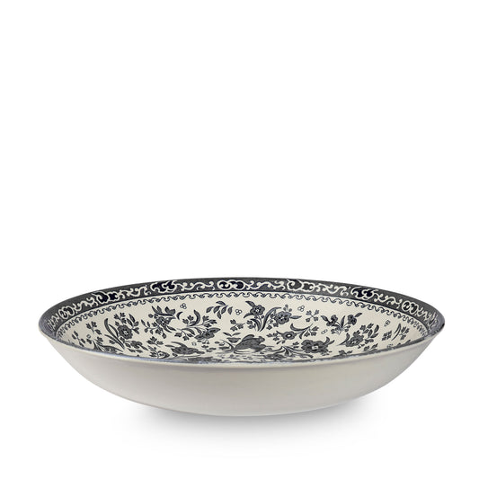 Black Regal Peacock Pasta Bowl 23cm/9"