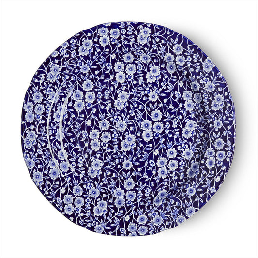 Plate - Blue Calico Plate 26.5cm/10.5" Seconds