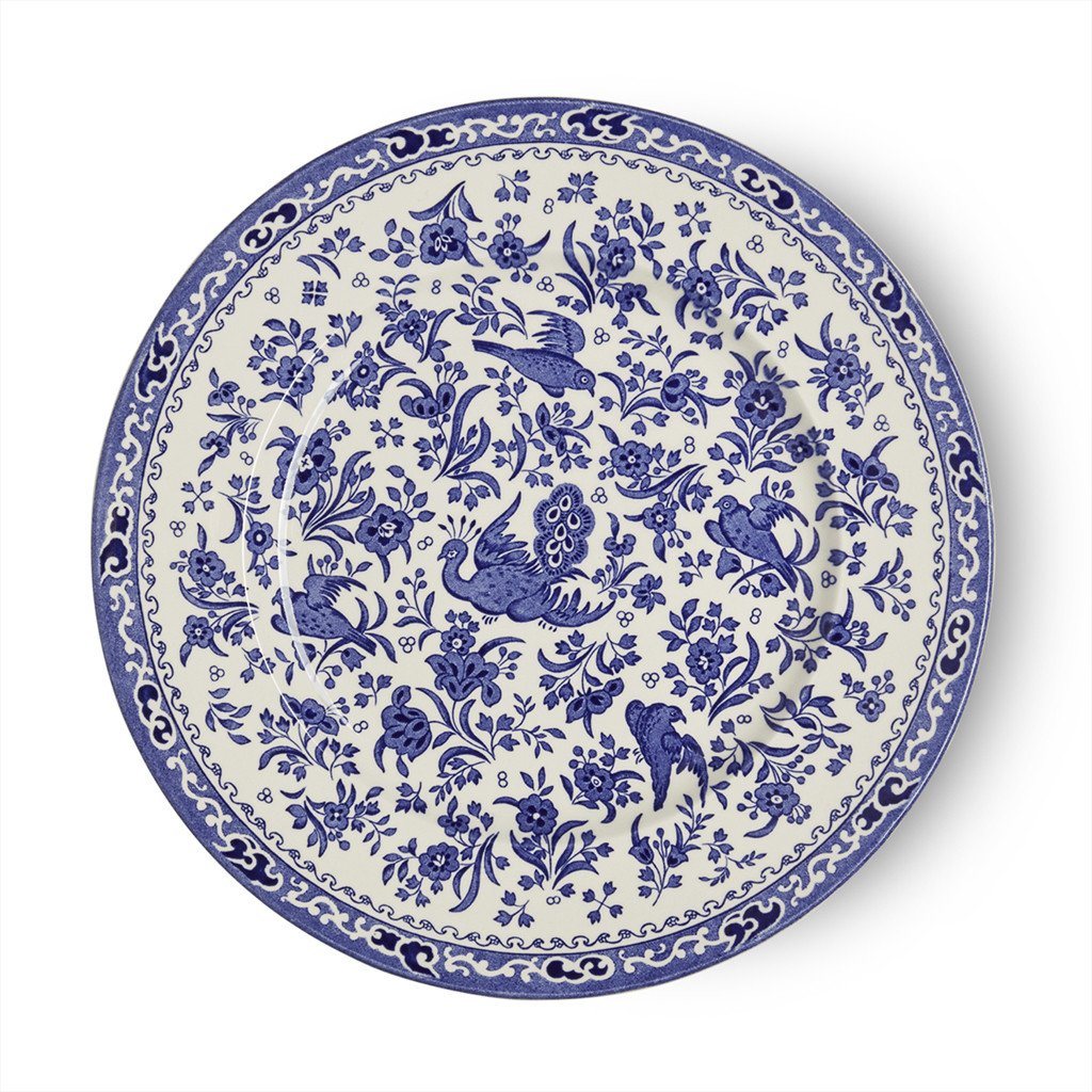 Plate - Blue Regal Peacock Plate 25cm/10"