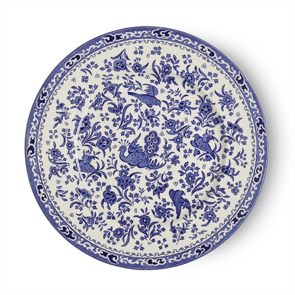 Plate - Blue Regal Peacock Plate 25cm/10" Seconds