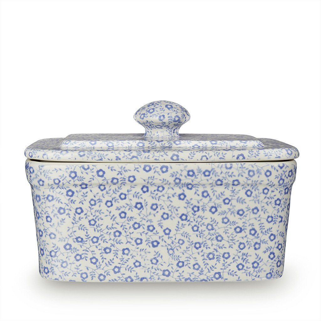 Rectangular Butter Dish - Blue Felicity Rectangular Butter Dish 400g/1lb