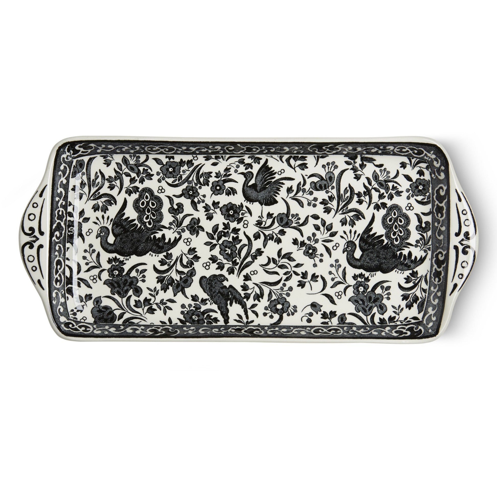 Sandwich Tray - Black Regal Peacock Rectangular Tray 28cm/11"