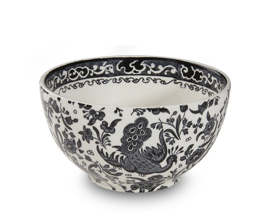 Black Regal Peacock Sugar Bowl 9.5cm/4" Seconds