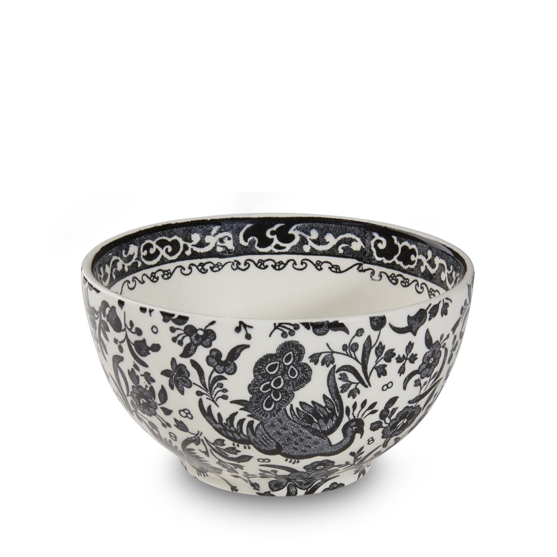 Sugar Bowl - Black Regal Peacock Sugar Bowl 12cm/4.75"